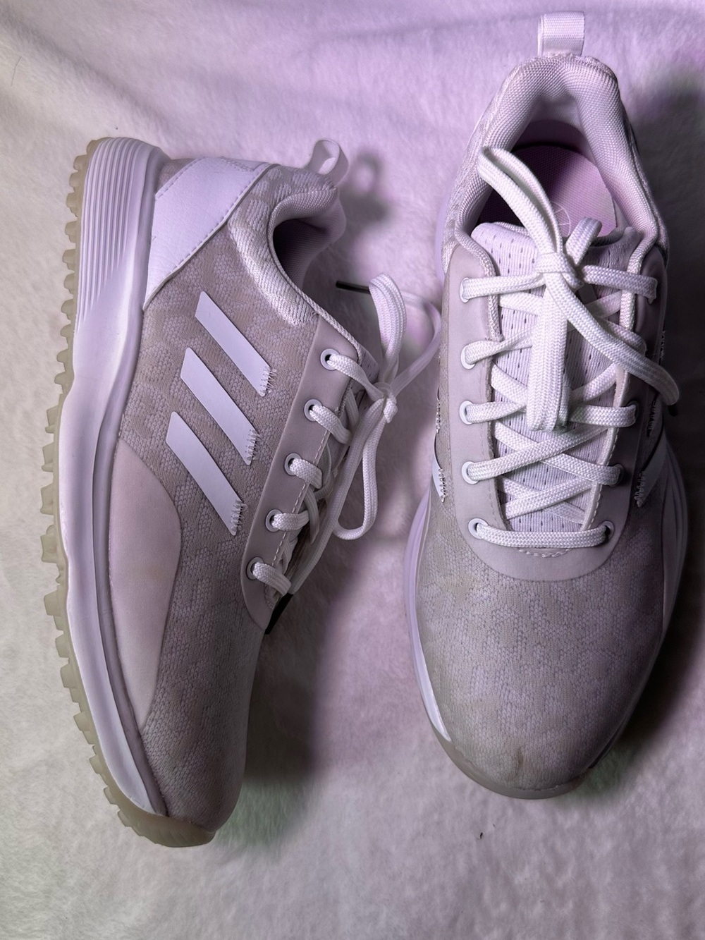 adidas Women's White Athletic Sneakers - Picture 5 of 10